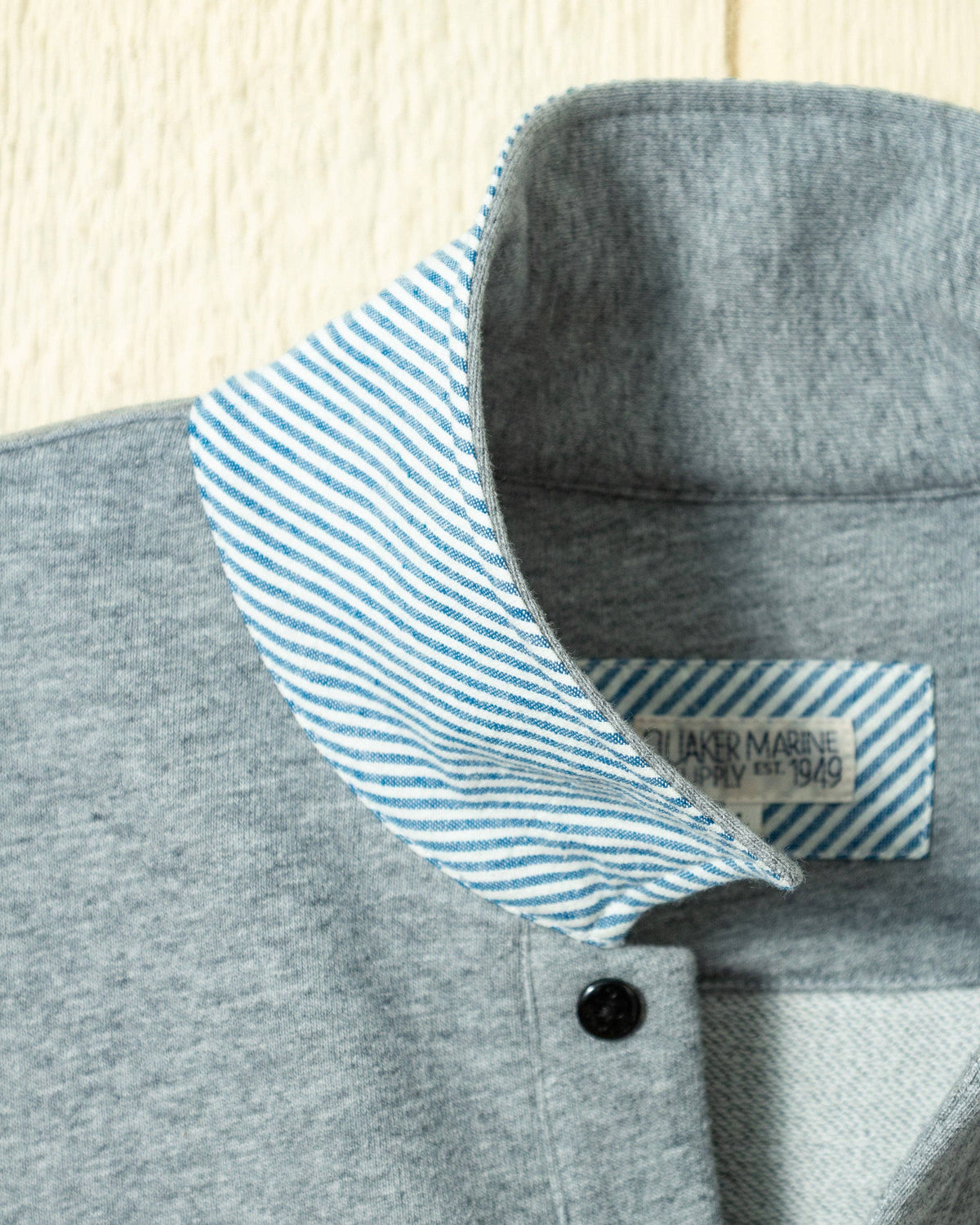 Acadia Polo in Athletic Heather Loopback Terry