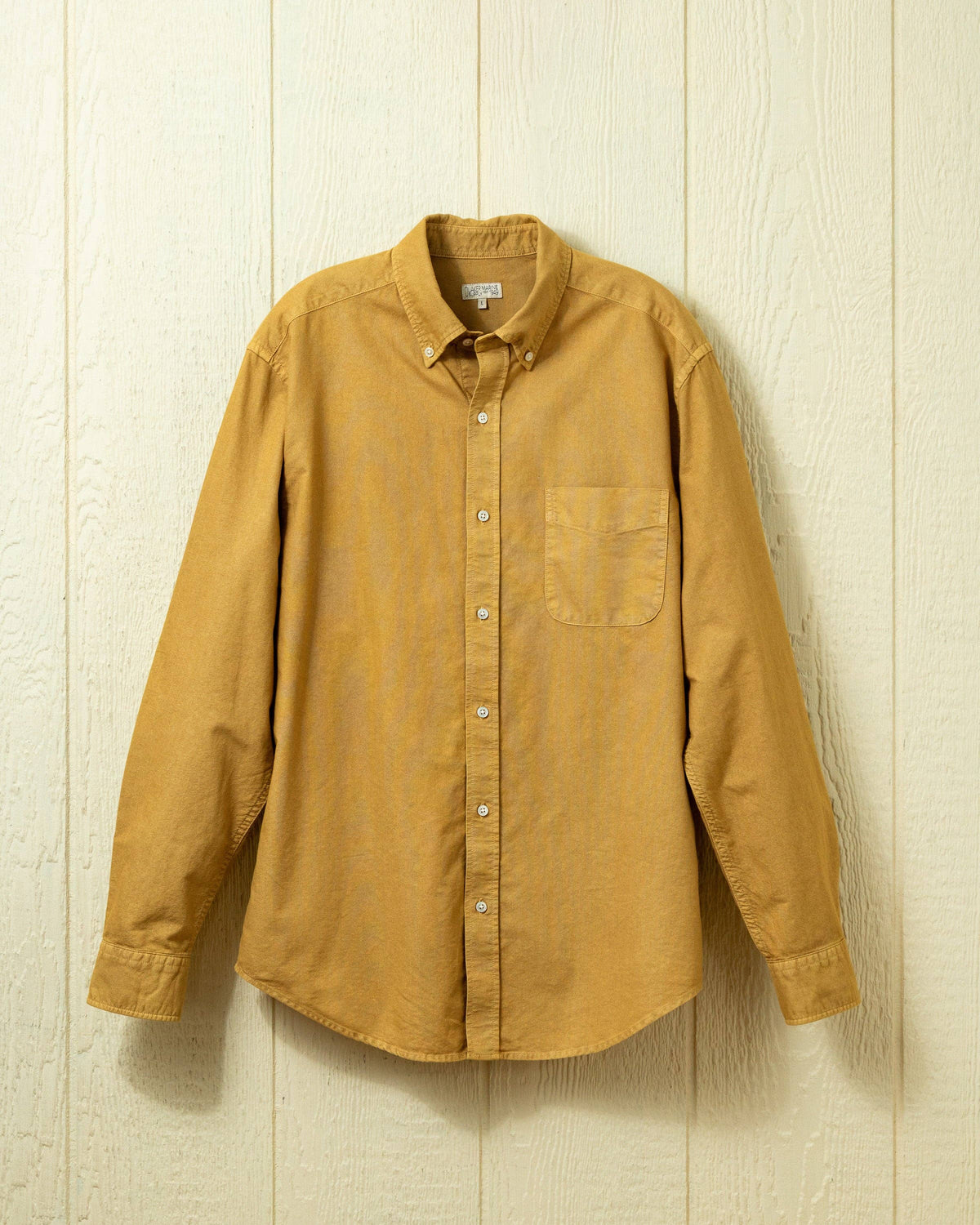 Garment Dyed Oxford Shirt in British Khaki