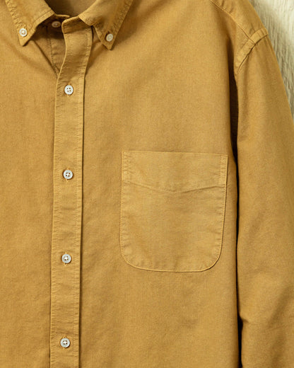 Garment Dyed Oxford Shirt in British Khaki