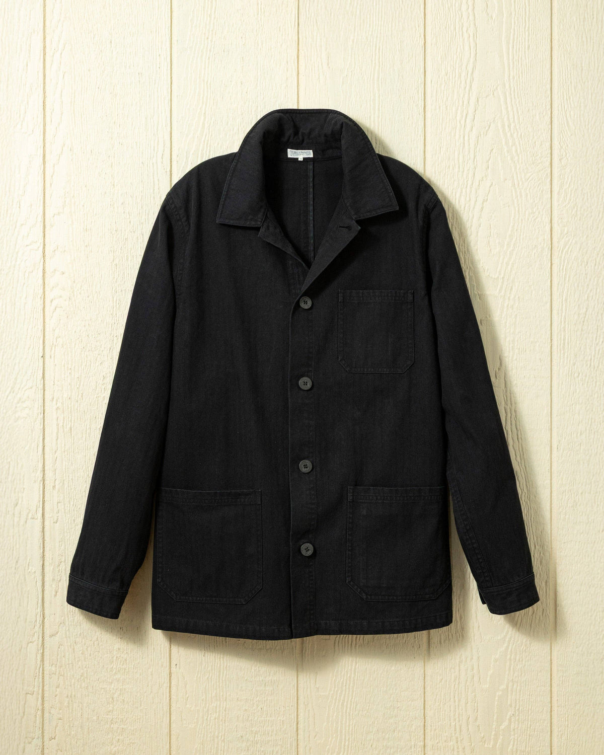 French Workman’s Jacket in Graphite Herringbone
