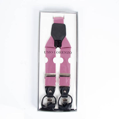 Men's Boxed Convertible Button Strap and Clip-On Suspenders