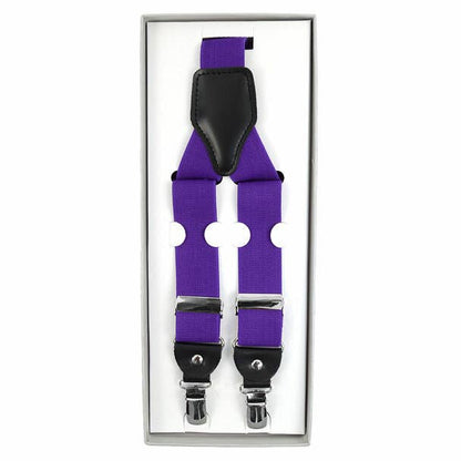 Men's Boxed Convertible Button Strap and Clip-On Suspenders