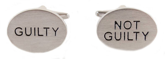 Guilty / Not Guilty Cufflinks