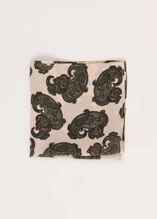 The Monarch Paisley Pocket Square