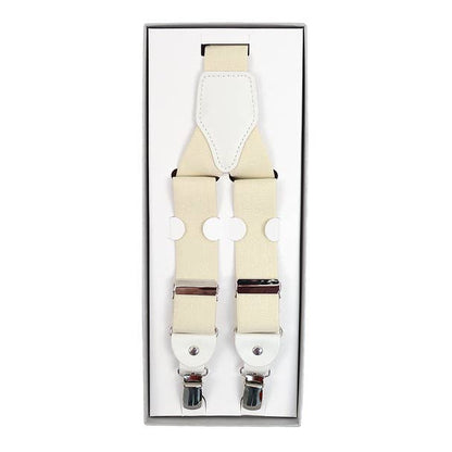 Men's Boxed Convertible Button Strap and Clip-On Suspenders