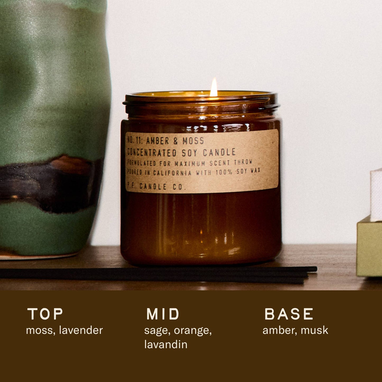 Amber & Moss - Large Concentrated Candle