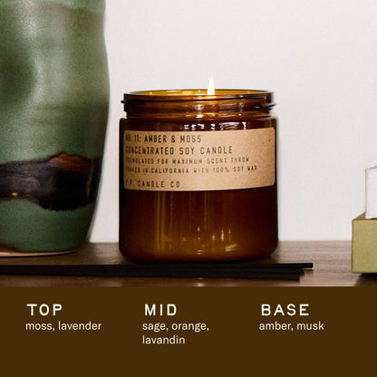Amber & Moss - Large Concentrated Candle