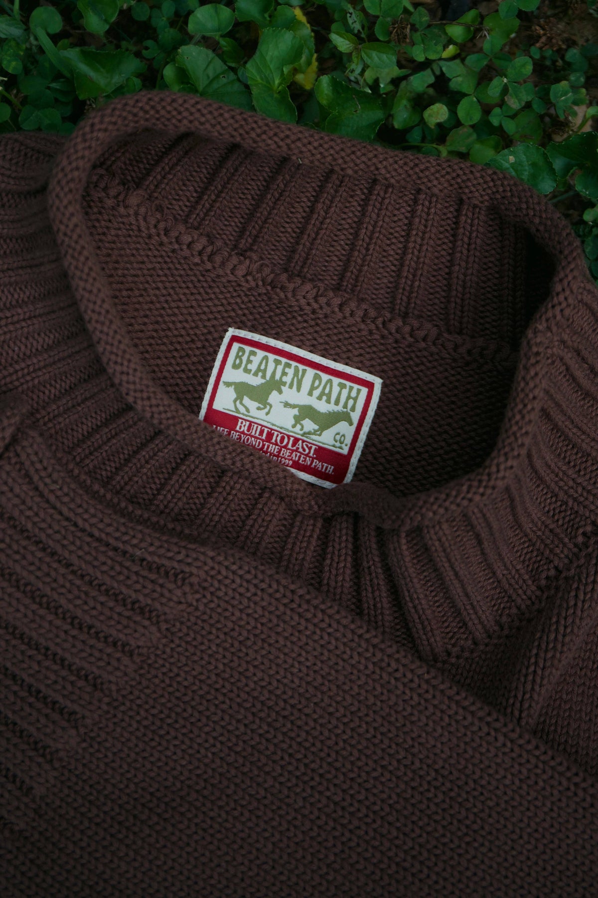 BROWN COTTON FISH SWEATER