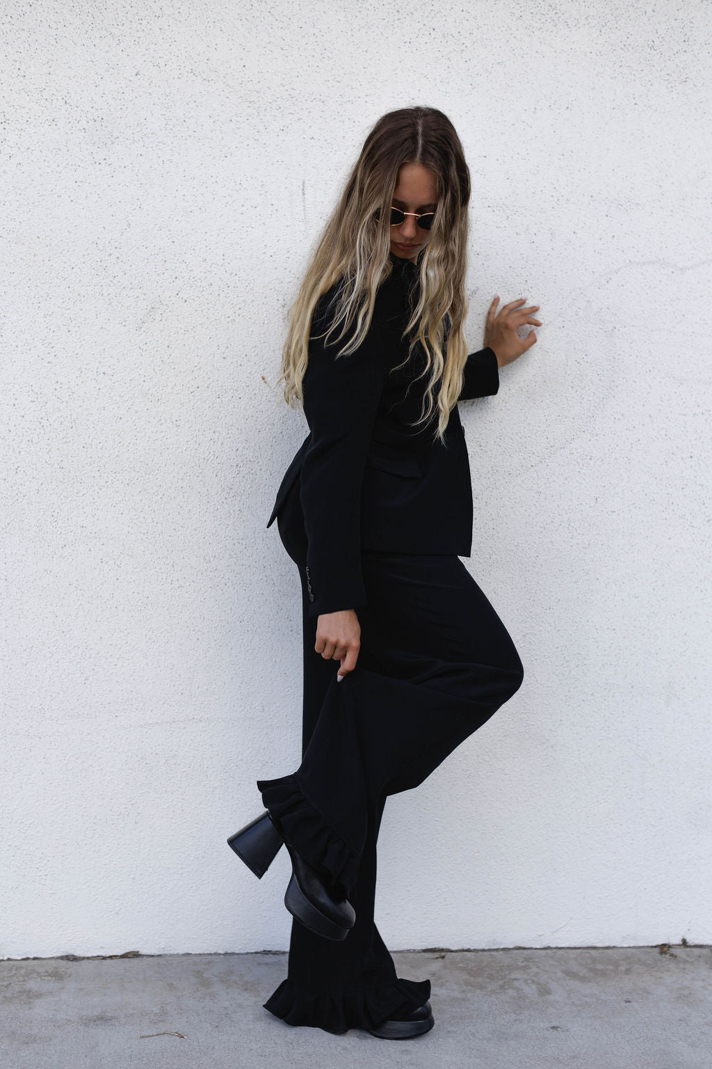 PRE ORDER Silk Ruffle Pants
