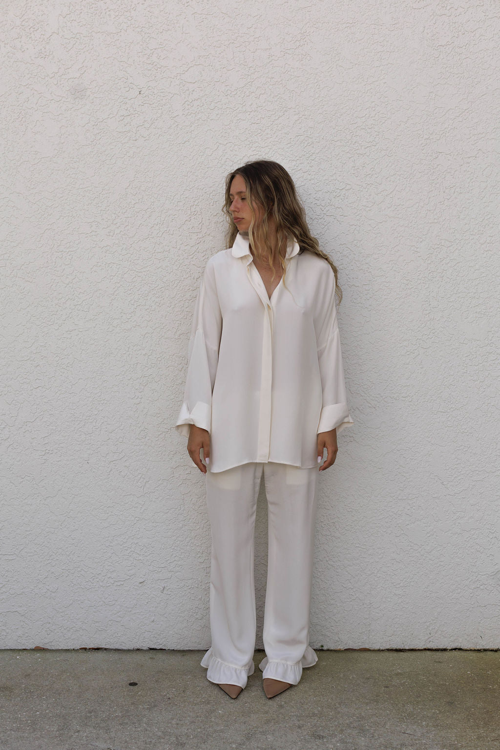 PRE ORDER Silk Ruffle Pants