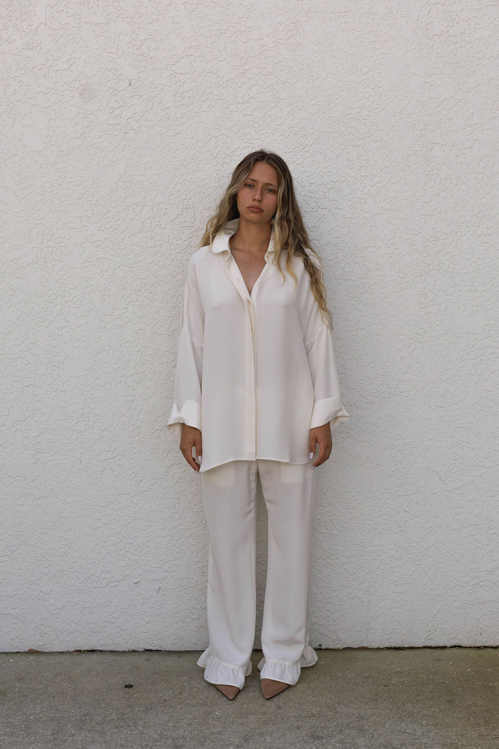 PRE ORDER Silk Ruffle Pants