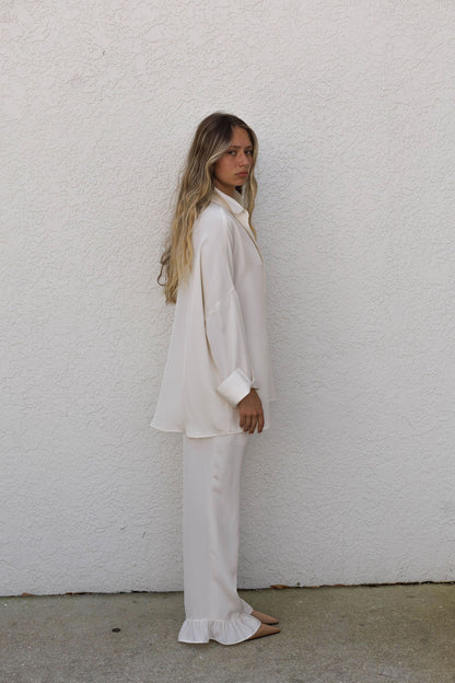 PRE ORDER Silk Ruffle Pants