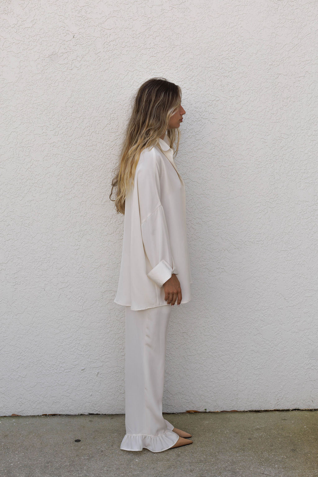 PRE ORDER Silk Ruffle Pants
