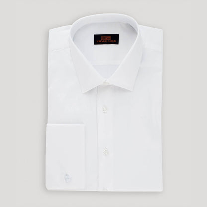 Tuxedo Shirt | Modern Point Collar | White