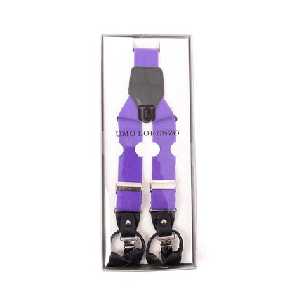 Men's Boxed Convertible Button Strap and Clip-On Suspenders
