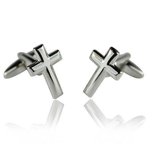 Silver Cross Cufflinks
