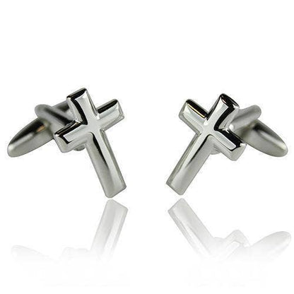 Silver Cross Cufflinks