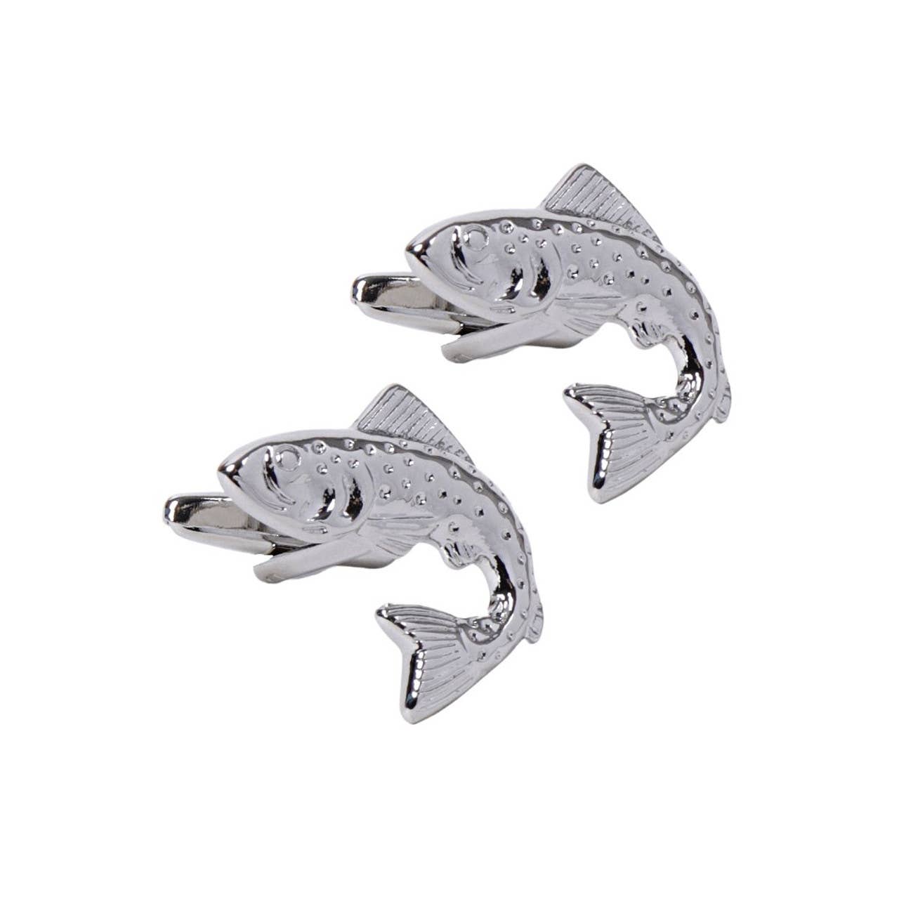 Silver Fish Novelty Cufflinks-CL1822