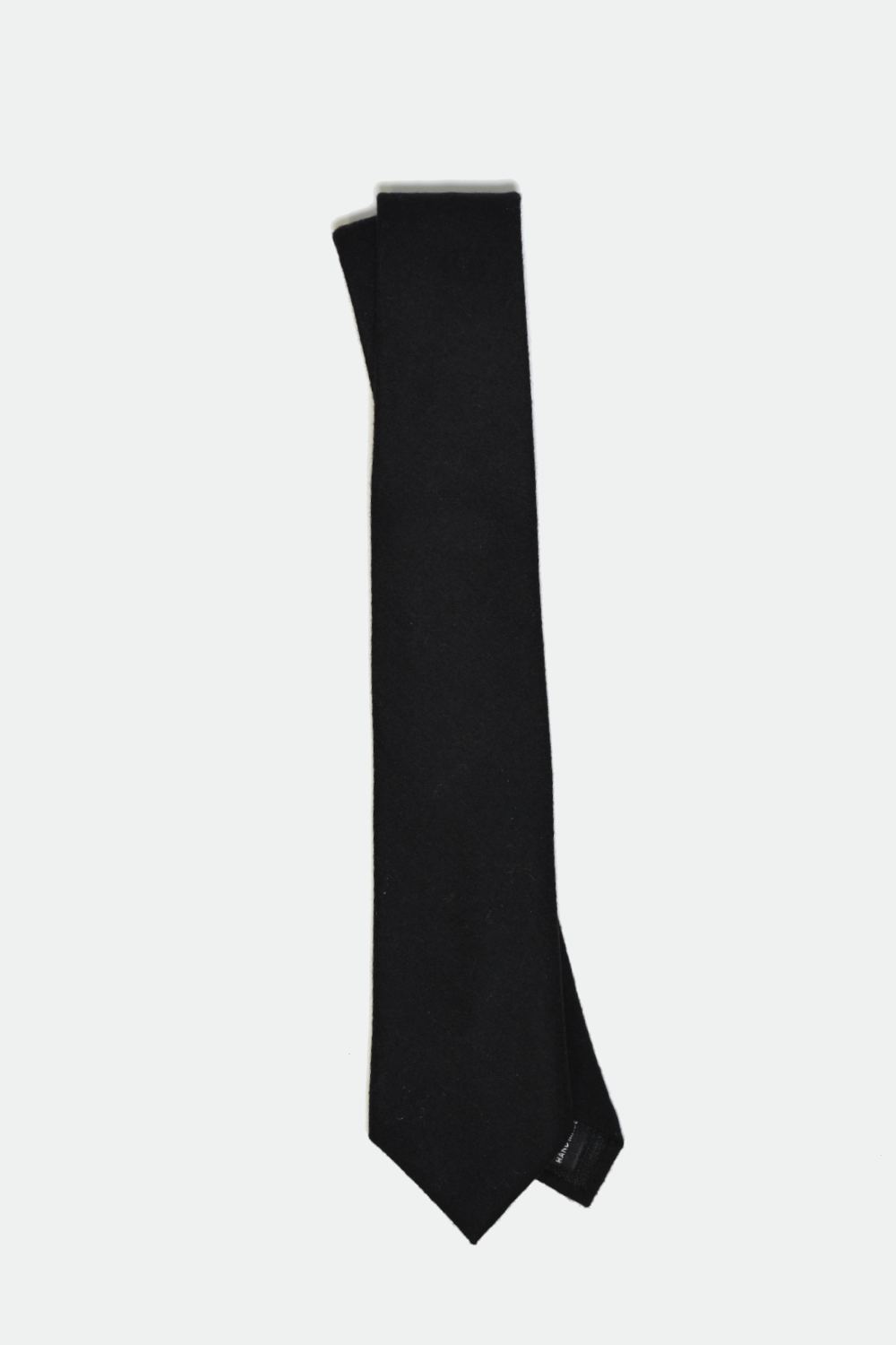 Black Wool Tie