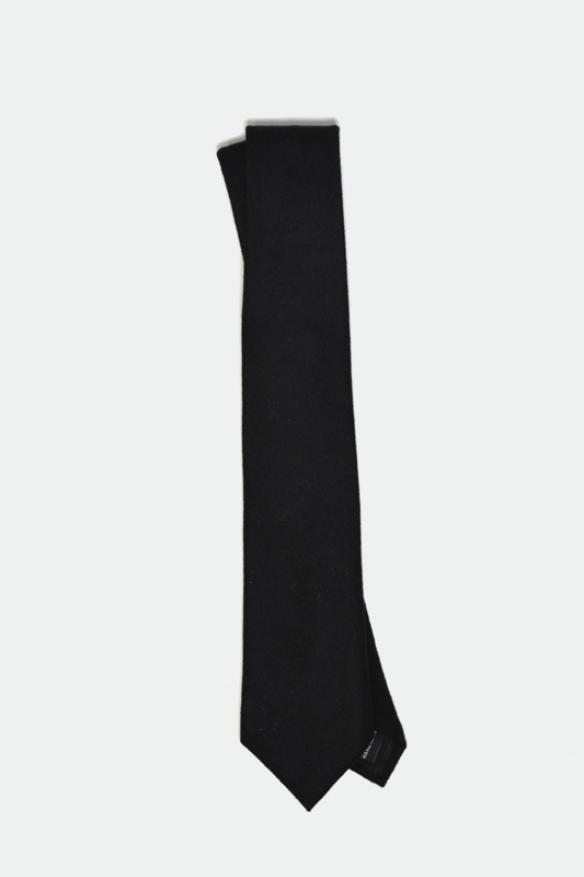 Black Wool Tie