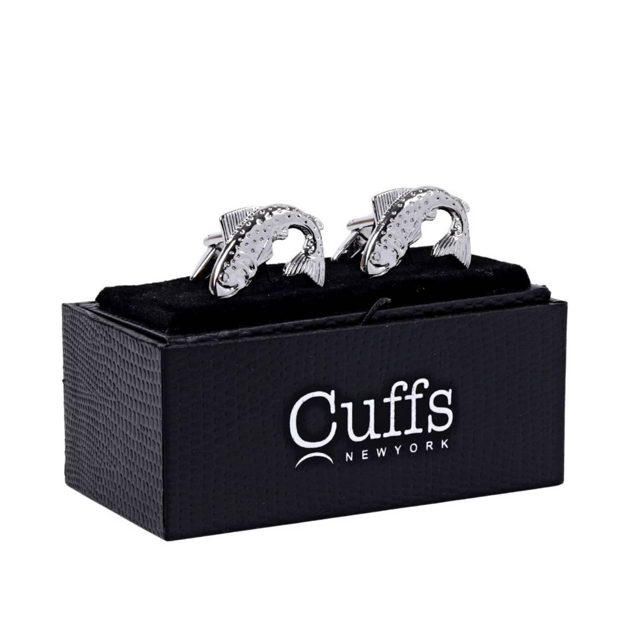 Silver Fish Novelty Cufflinks-CL1822