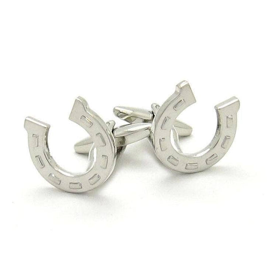 Silver Horse Shoe Cufflinks