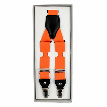 Men's Boxed Convertible Button Strap and Clip-On Suspenders