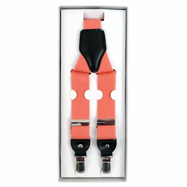 Men's Boxed Convertible Button Strap and Clip-On Suspenders
