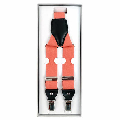 Men's Boxed Convertible Button Strap and Clip-On Suspenders